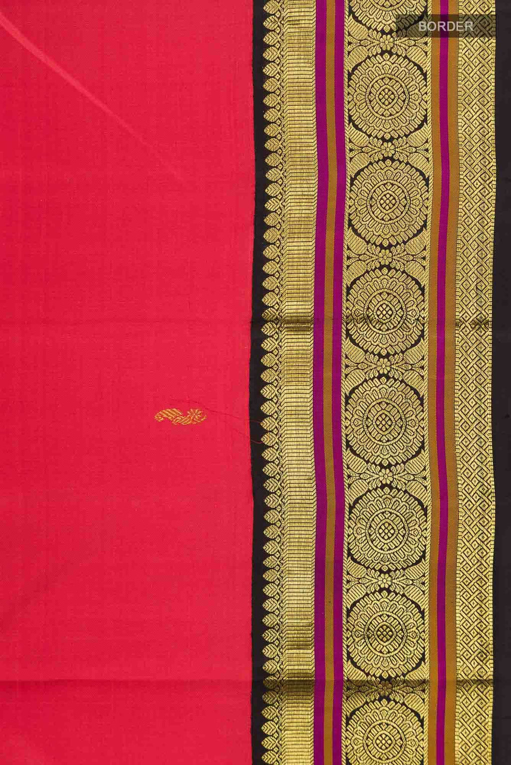 Coral Kanjivaram Silk Saree