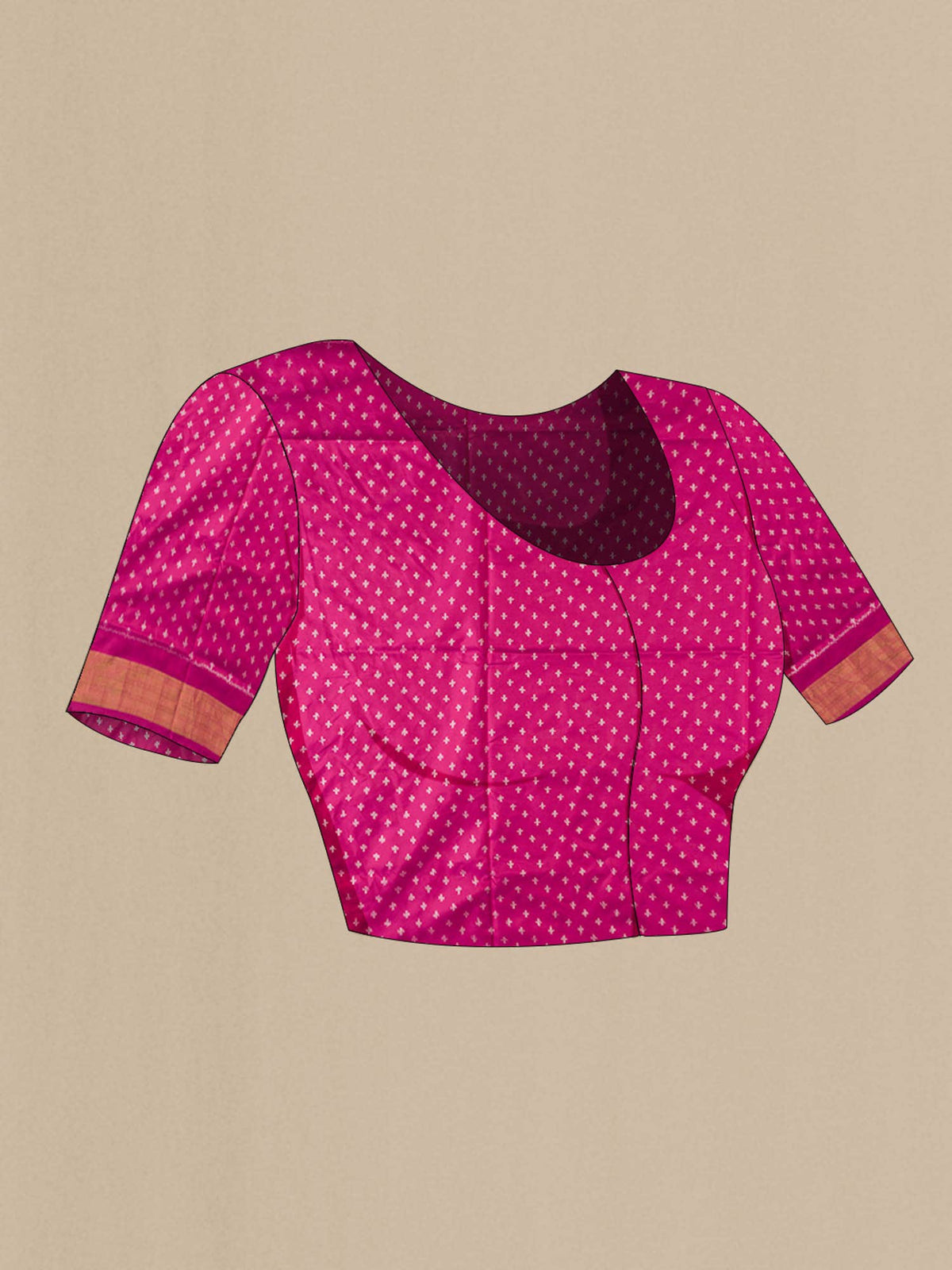 Pink Pochampally Silk Saree