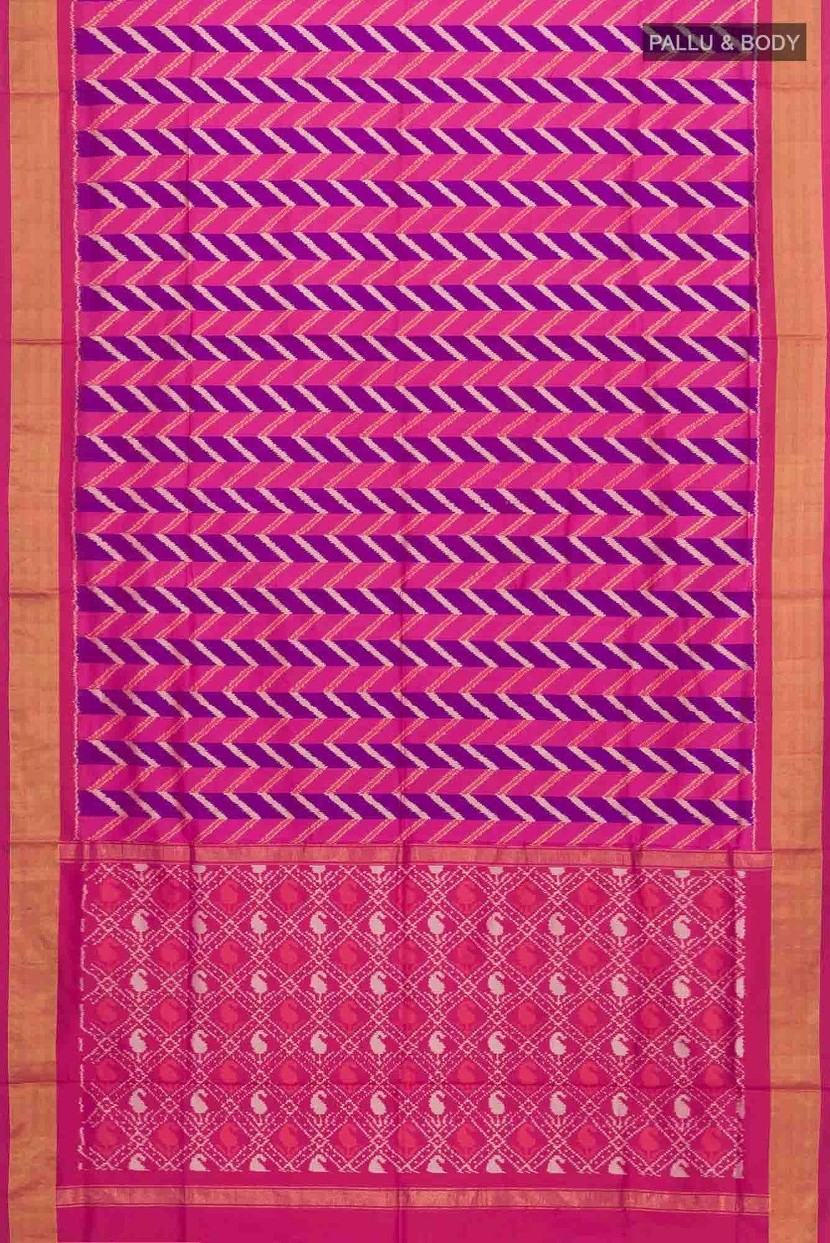 Pink Pochampally Silk Saree