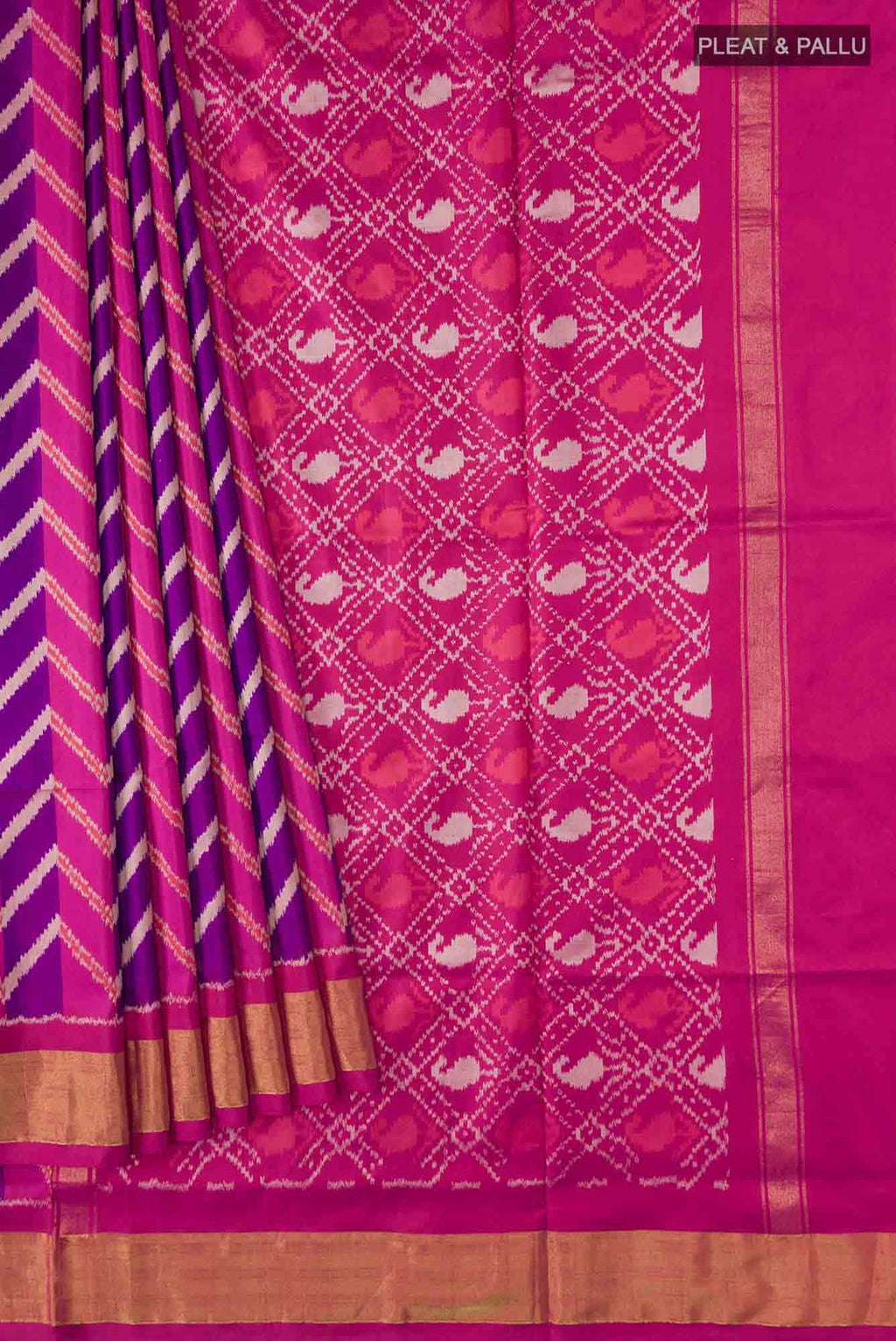 Pink Pochampally Silk Saree