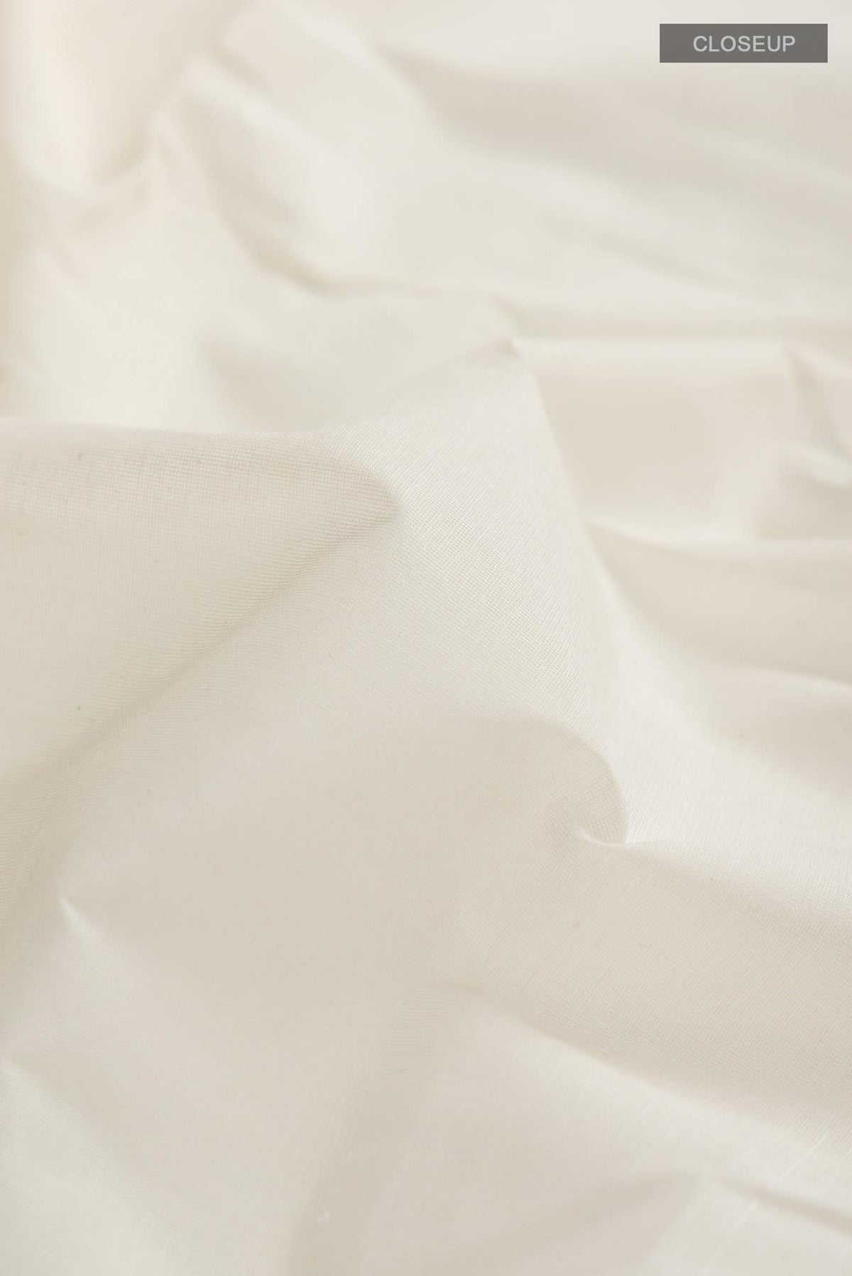 White Kanchi Cotton Saree