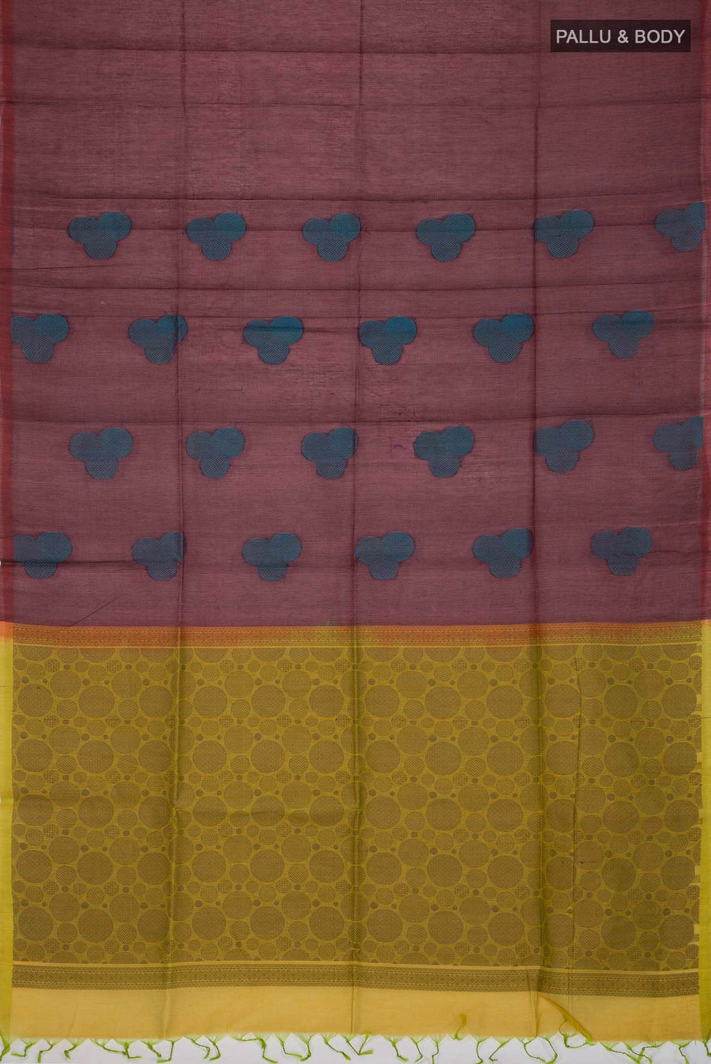 Brown Silk Cotton Saree