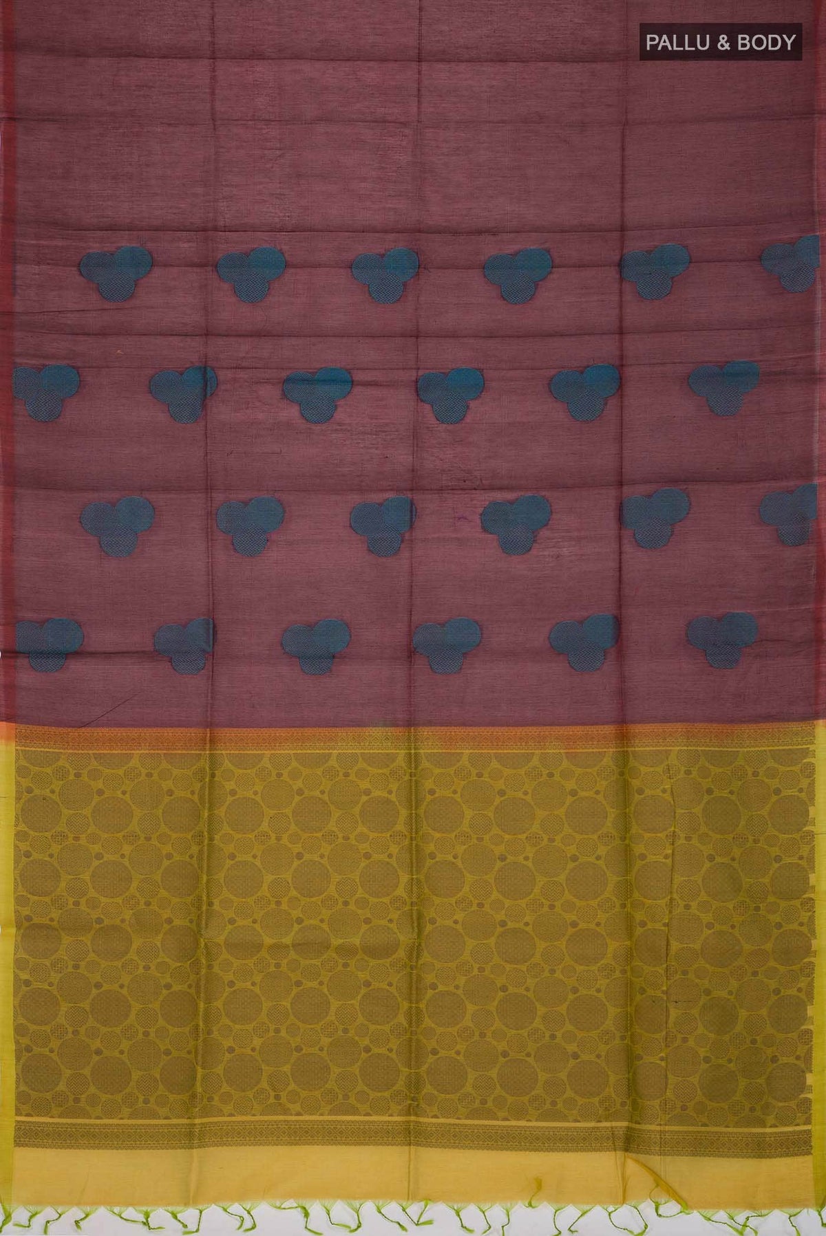 Brown Silk Cotton Saree