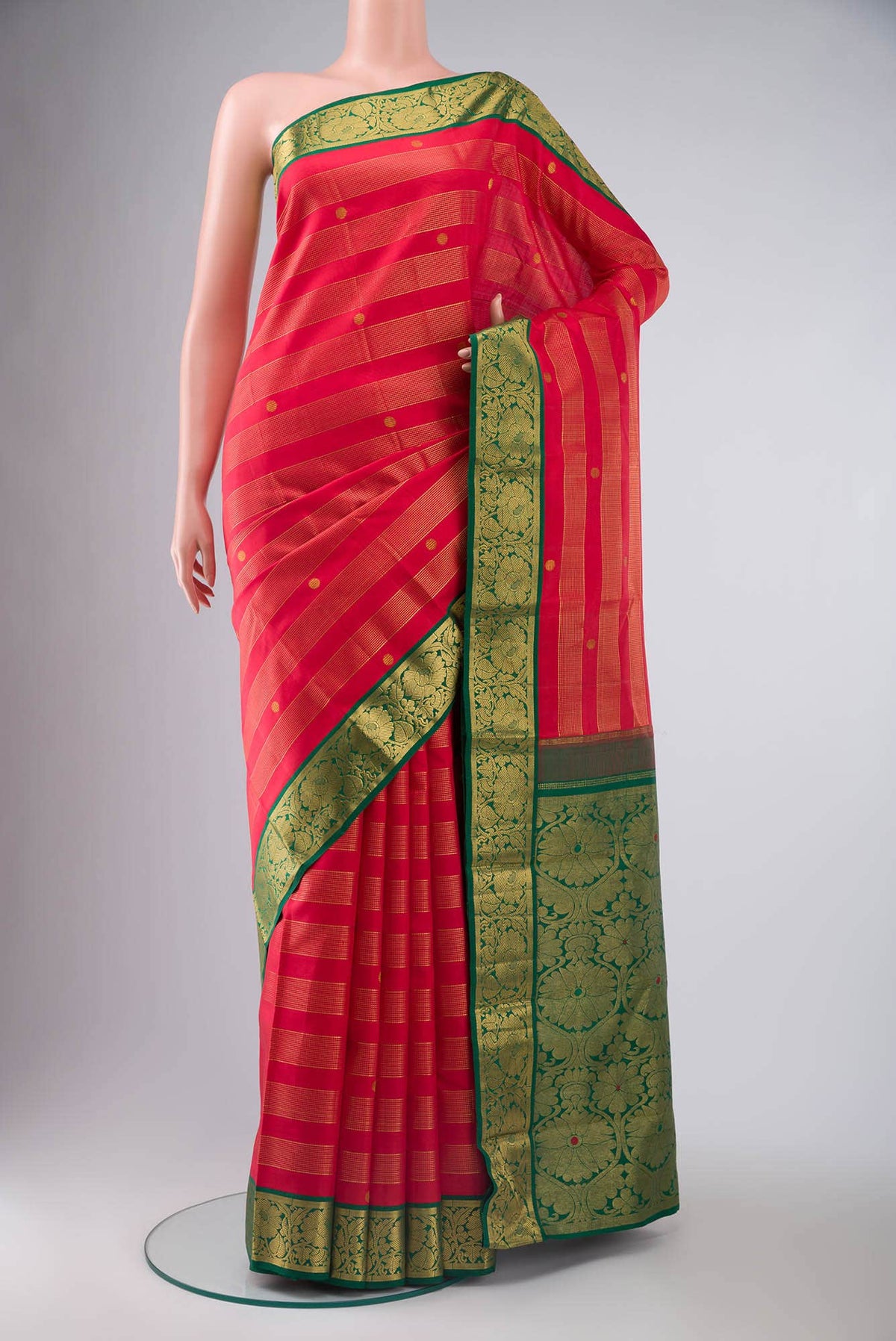 Red Kanchipuram Silk Saree