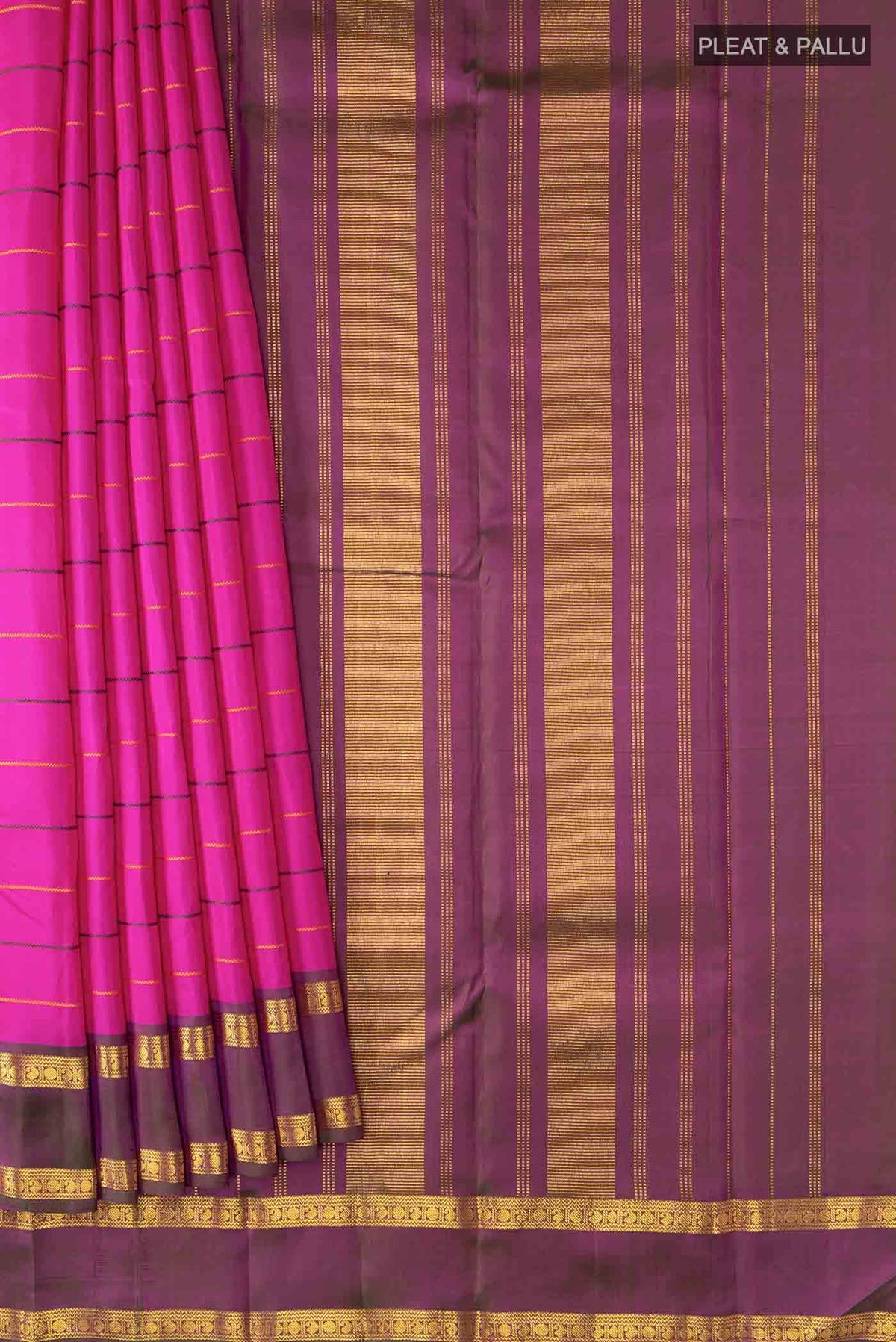 Pink Kanchipuram Silk Saree