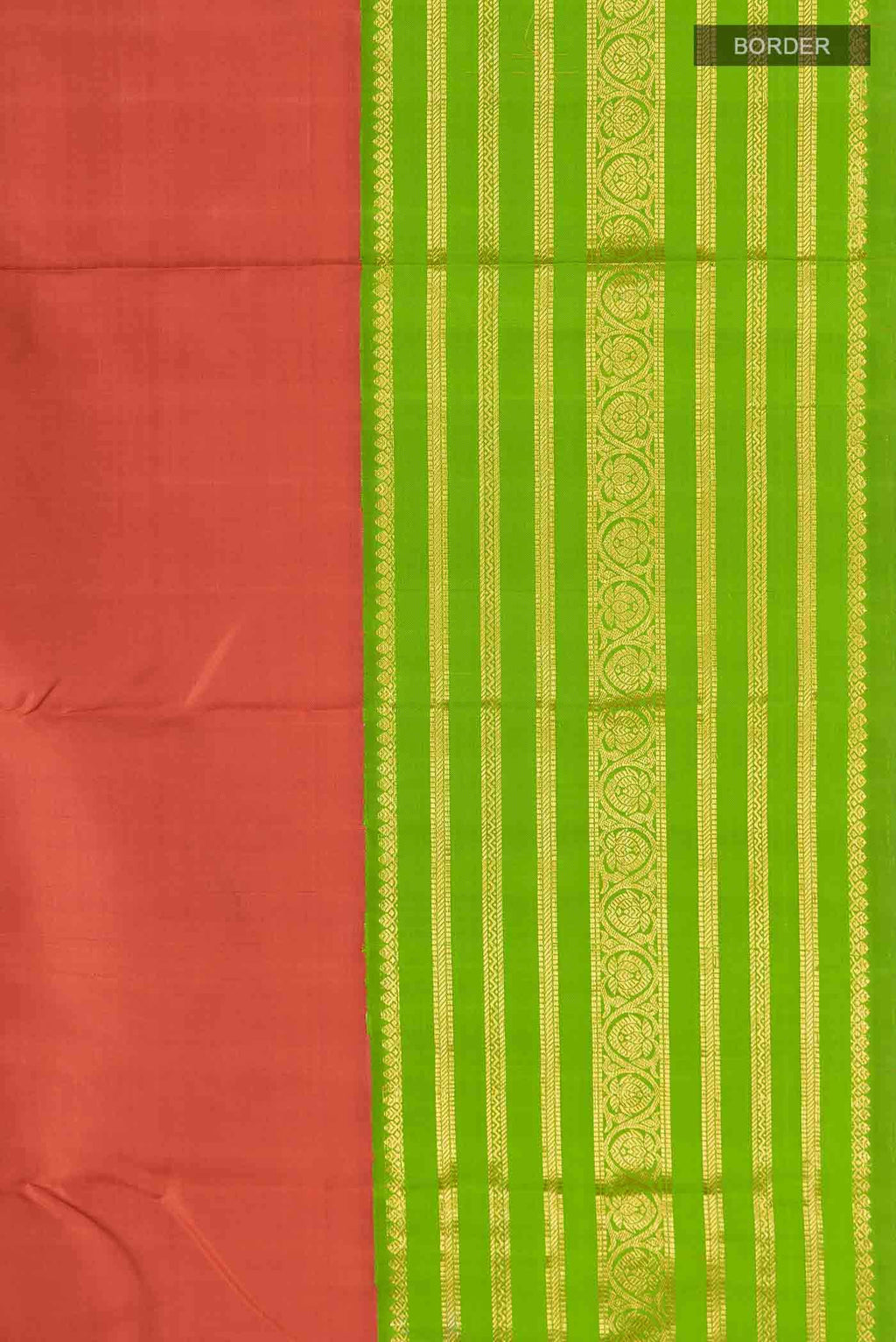 Rust Kanjivaram Silk Saree