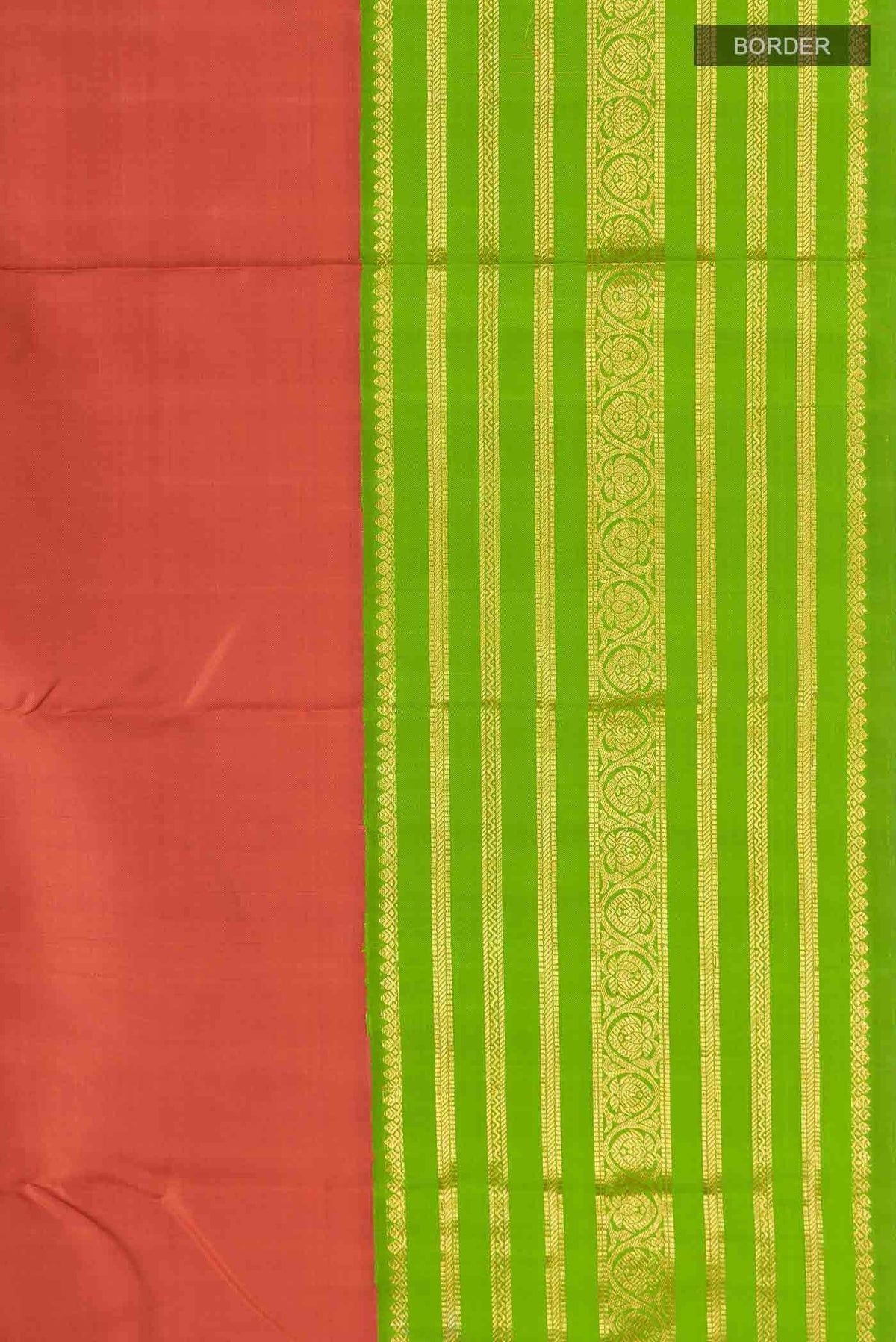 Rust Kanjivaram Silk Saree