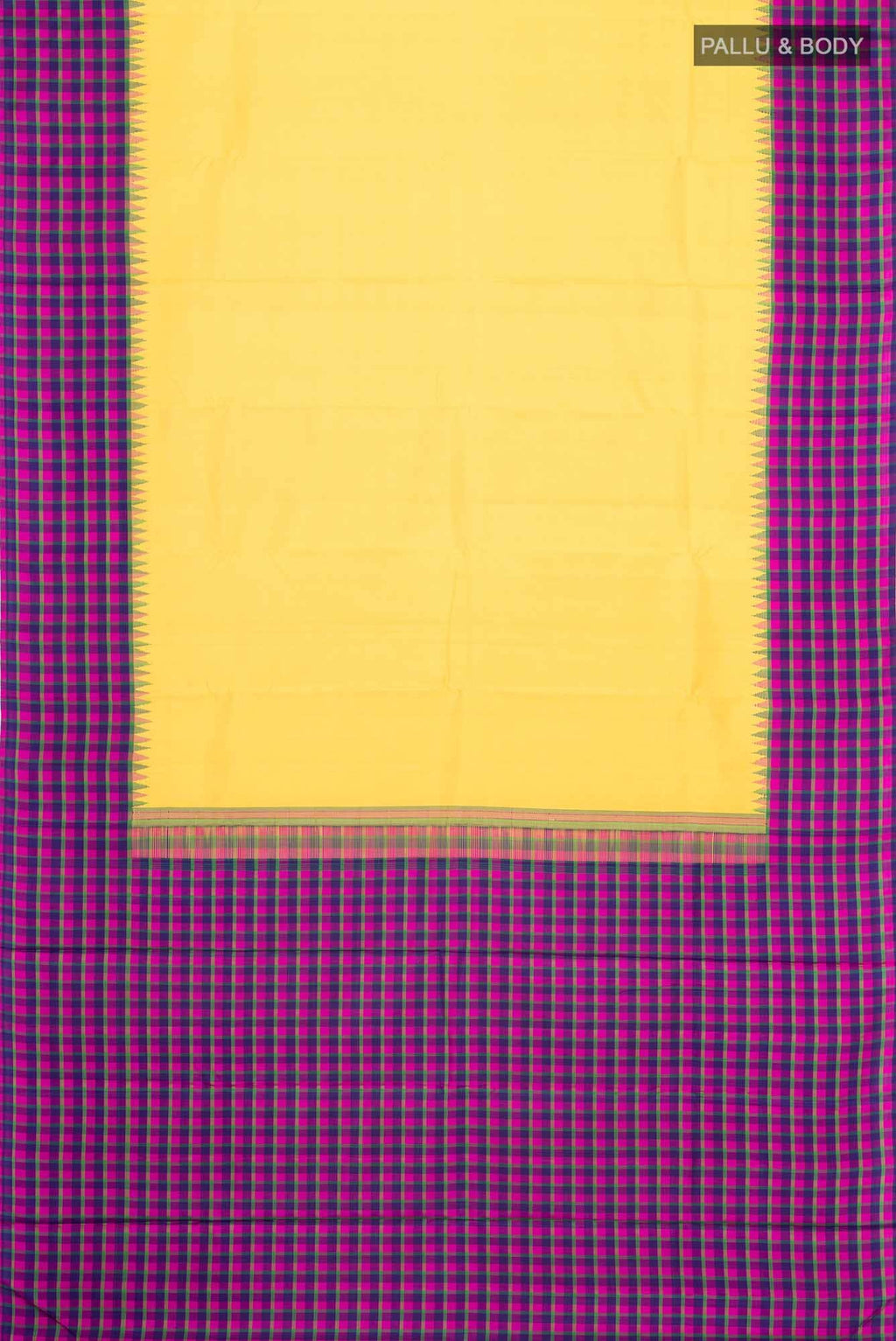 Yellow Kanchipuram Silk Saree