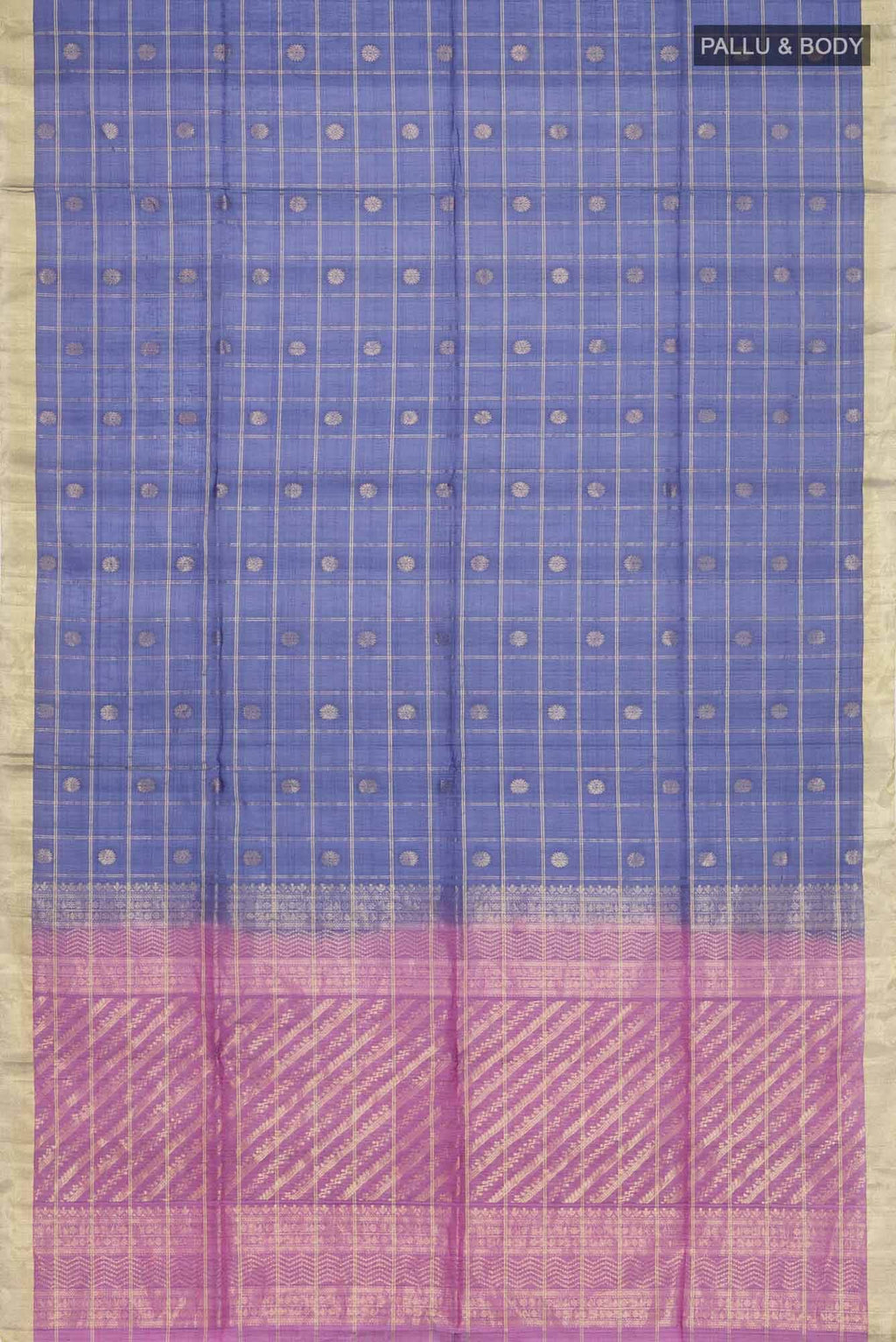Navy Blue Silk Cotton Saree
