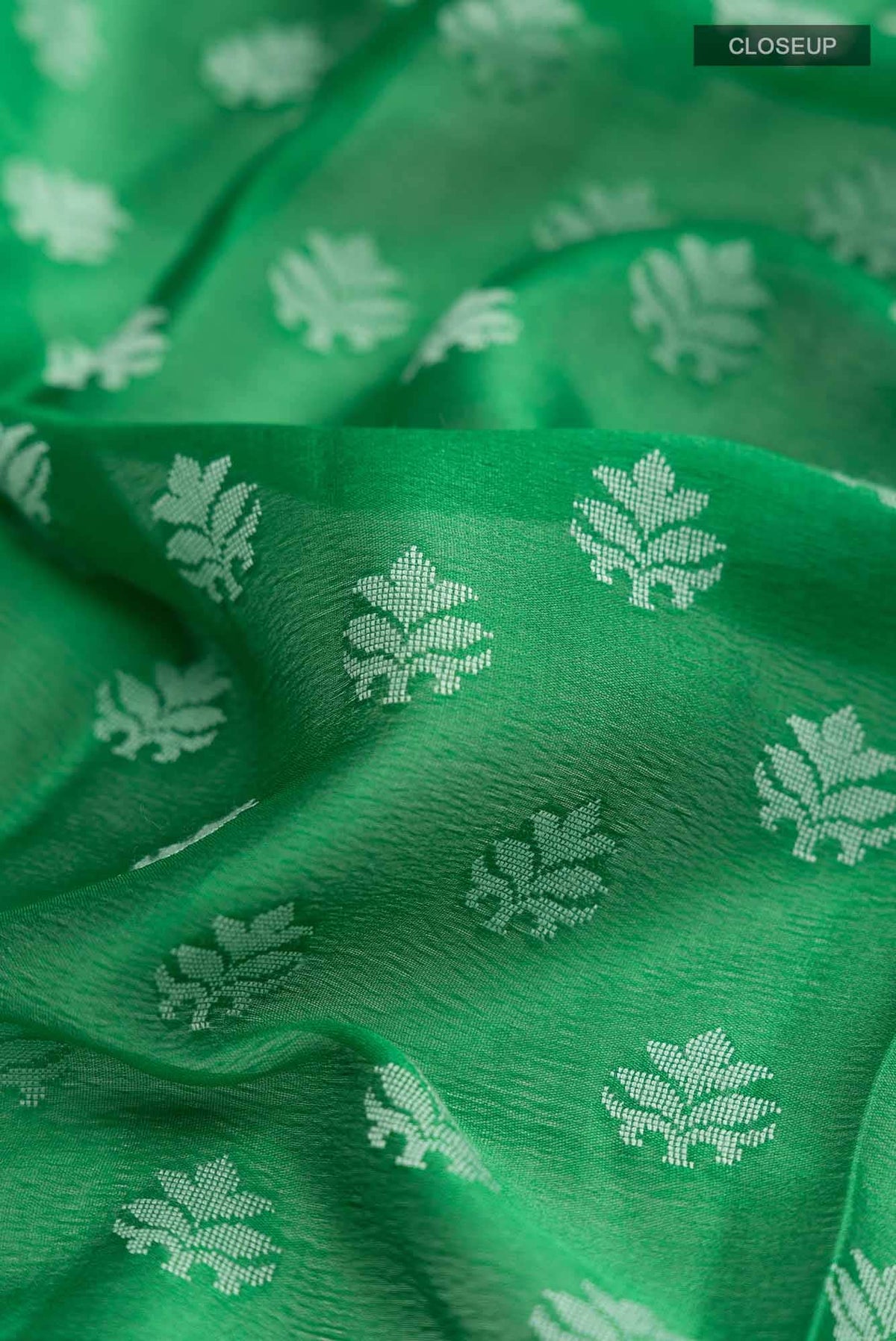 Green Banarasi Georgette Saree