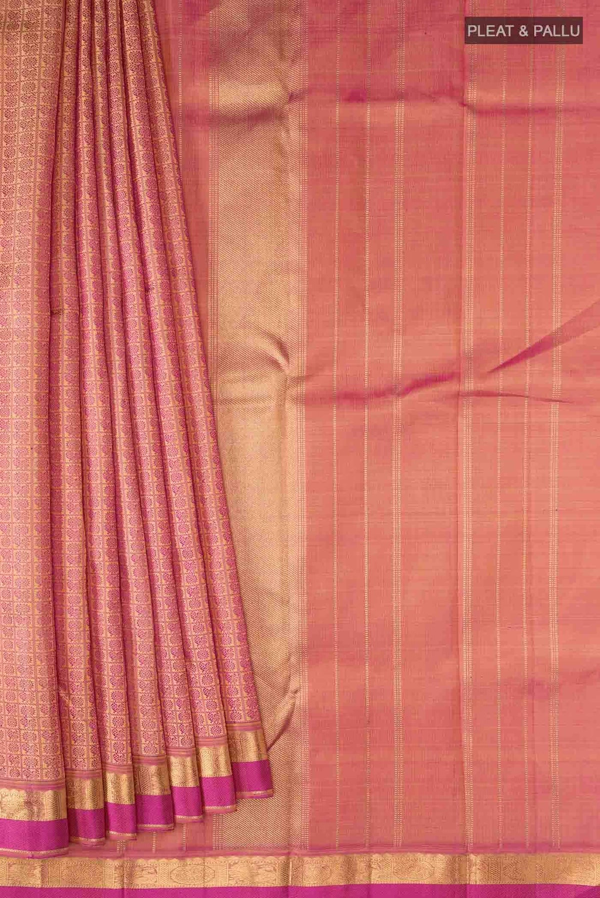 Magenta Kanchipuram Silk Saree