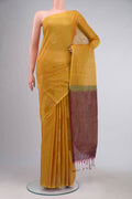 Mustard Silk Cotton Saree