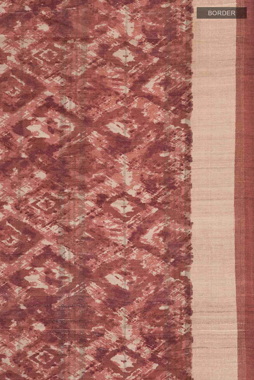 Brown Tussar Silk Saree