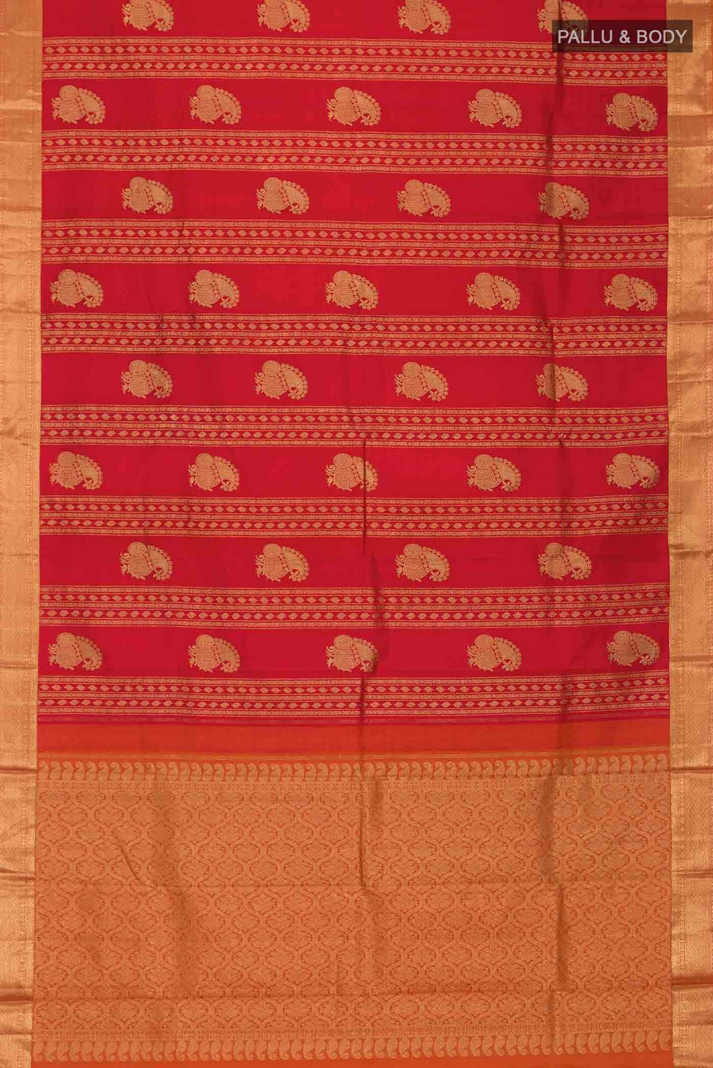 Red Kanjivaram Silk Saree
