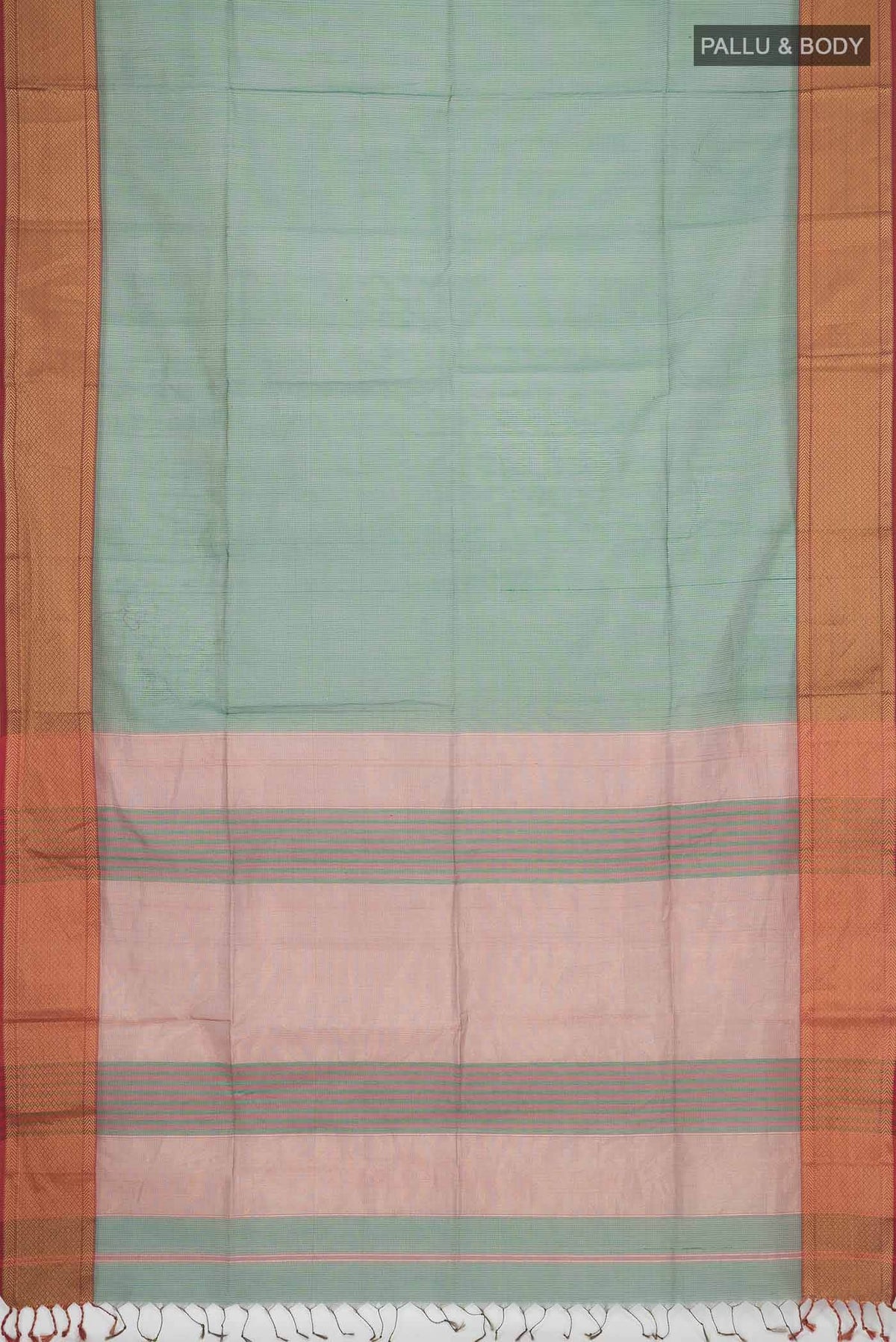 Green Maheshwari Silk Cotton Saree