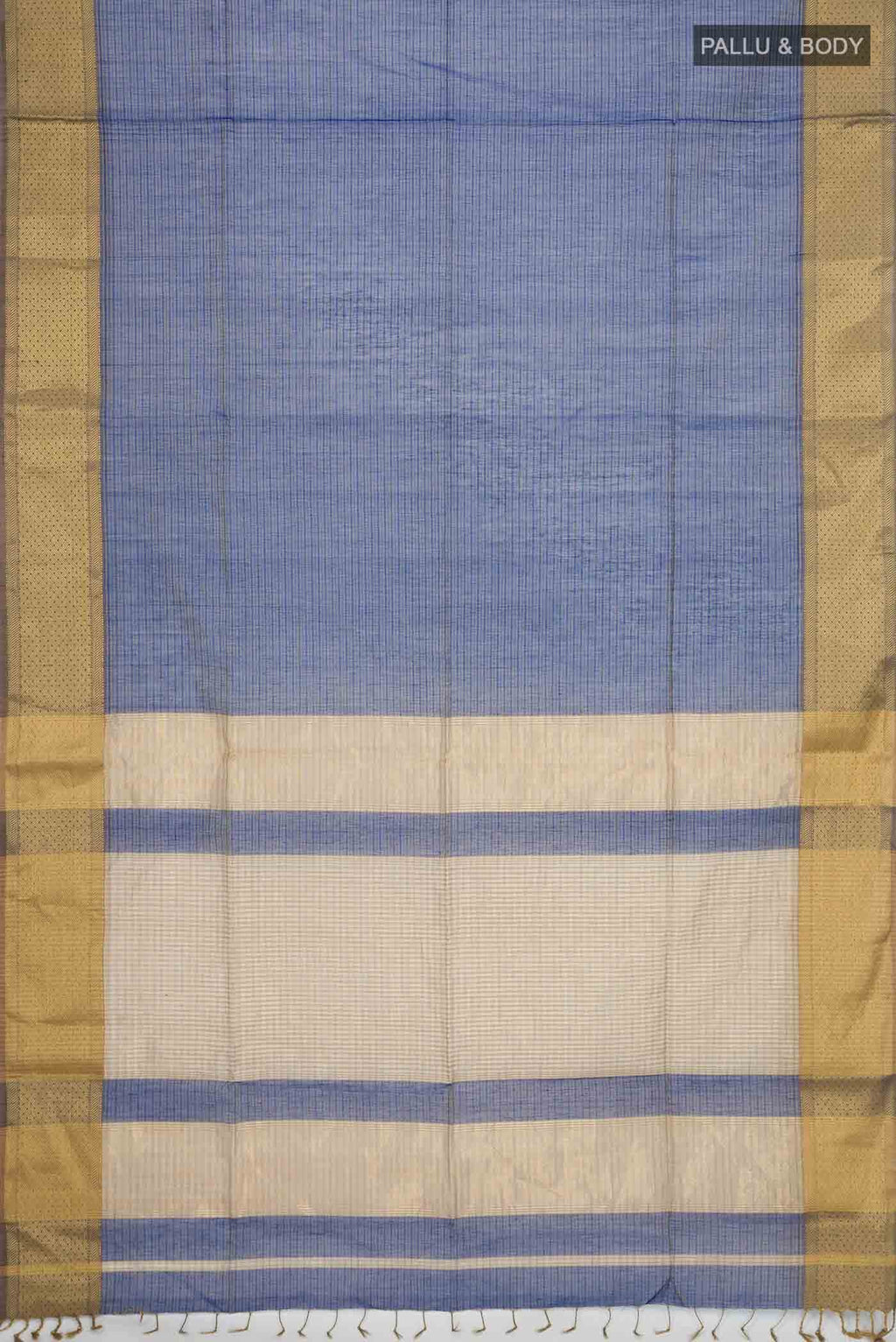 Blue Maheshwari Silk Cotton Saree