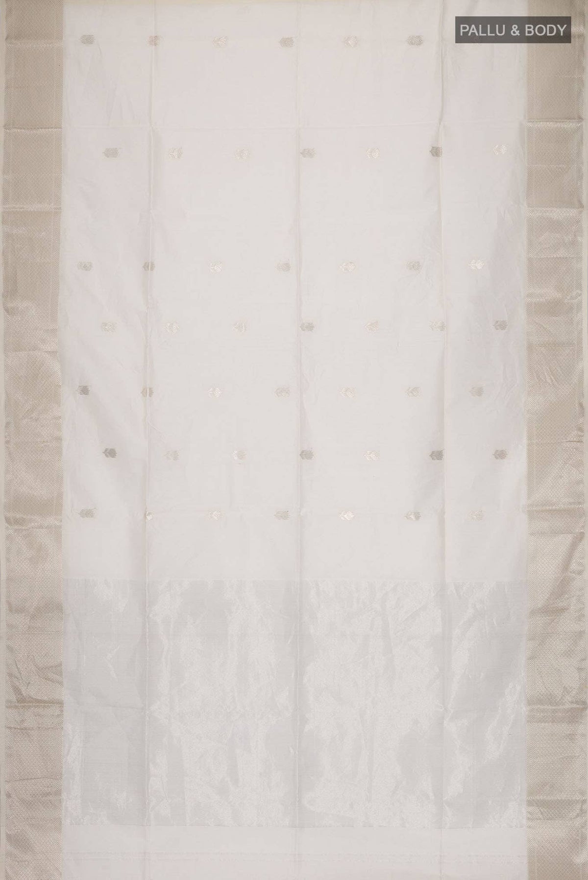 Off White Maheshwari Silk Cotton Saree