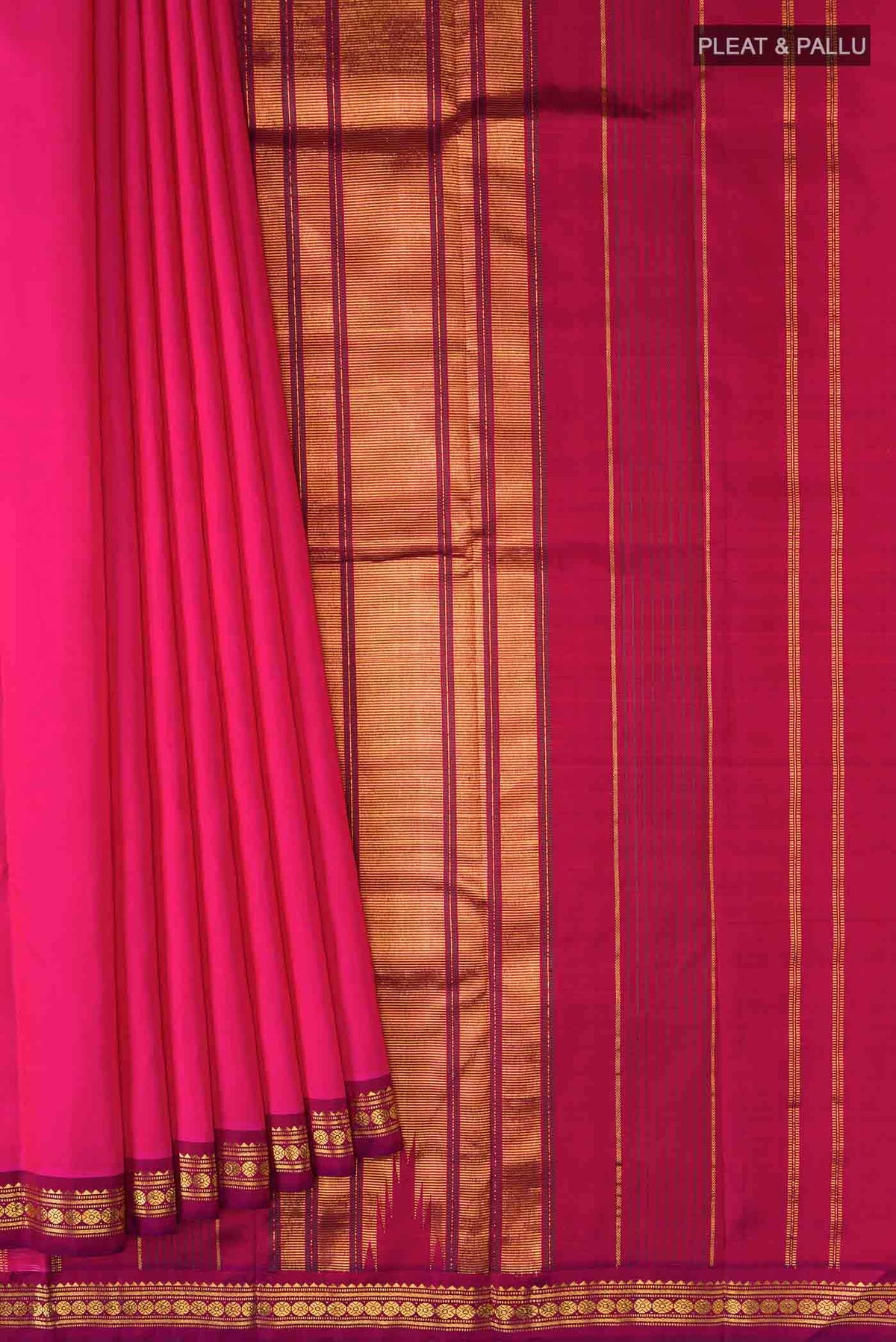 Pink Kanjivaram Silk Saree