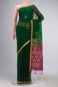 Green Silk Cotton Saree