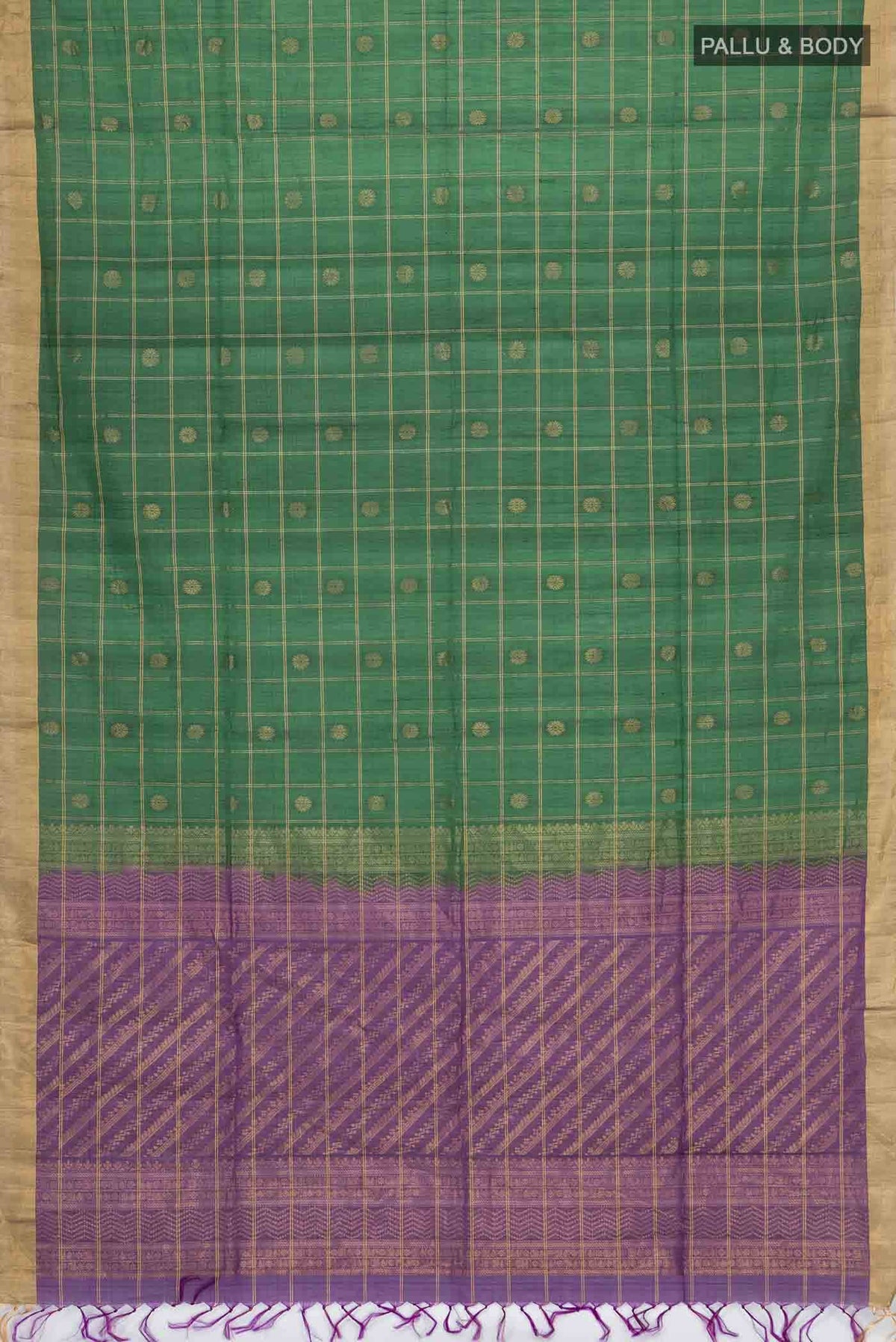 Green Silk Cotton Saree