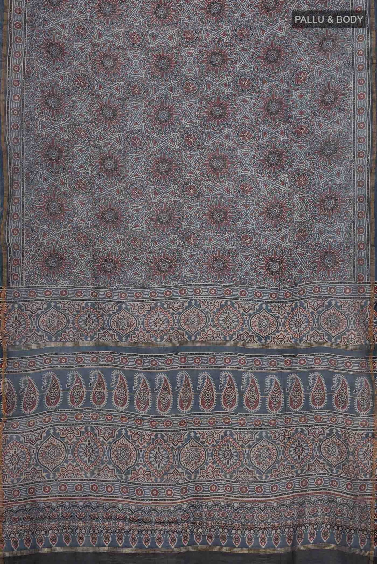 Blue Chanderi Silk Cotton Saree