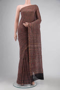 Mauve Chanderi Silk Cotton Saree
