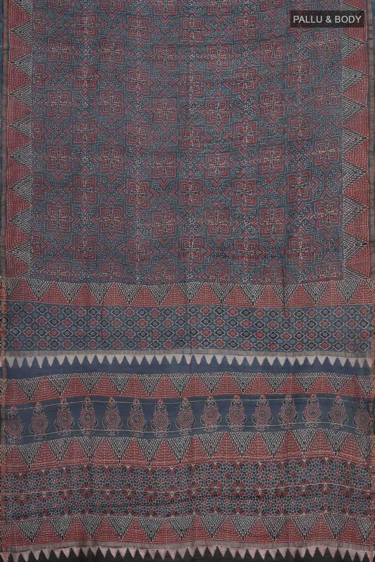Blue Chanderi Silk Cotton Saree