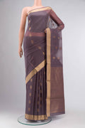 Grey Silk Cotton Saree