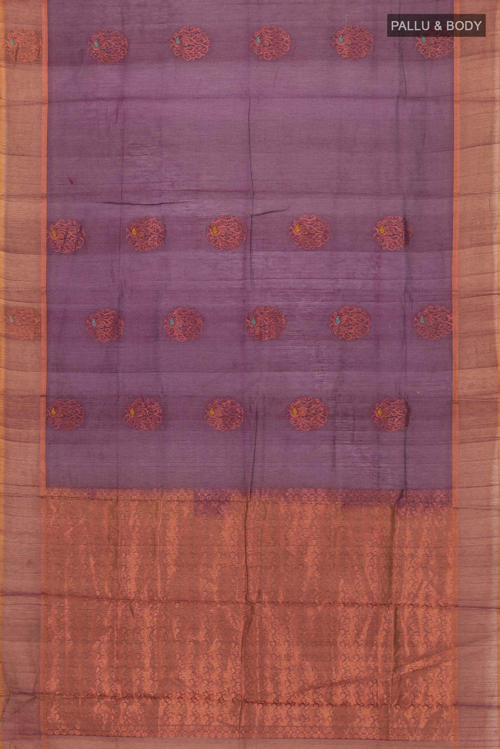 Purple Silk Cotton Saree
