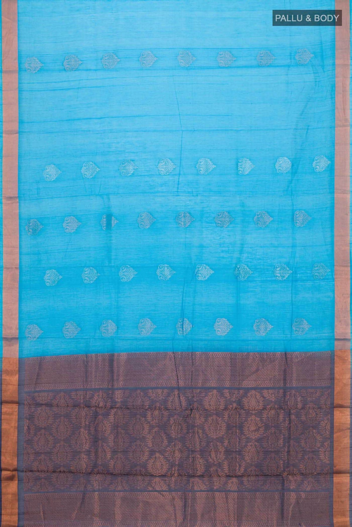 Blue Silk Cotton Saree