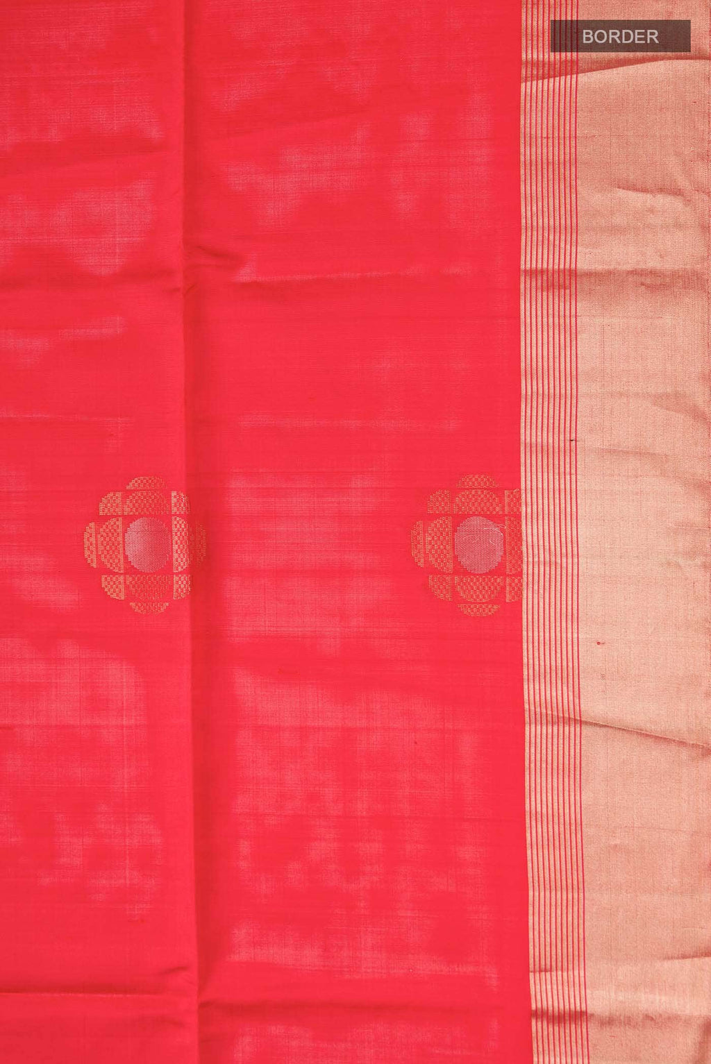 Red Dual Tone Soft Silk Saree