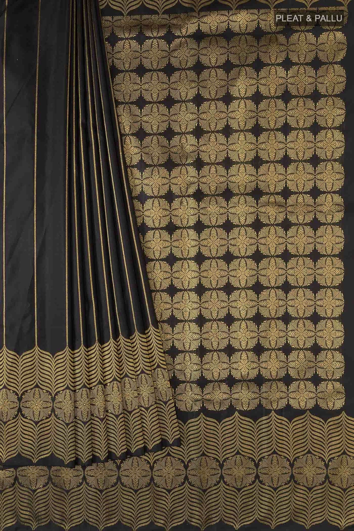 Black Kanjivaram Silk Saree