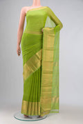 Green Silk Cotton Saree
