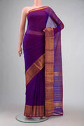 Purple Silk Cotton Saree