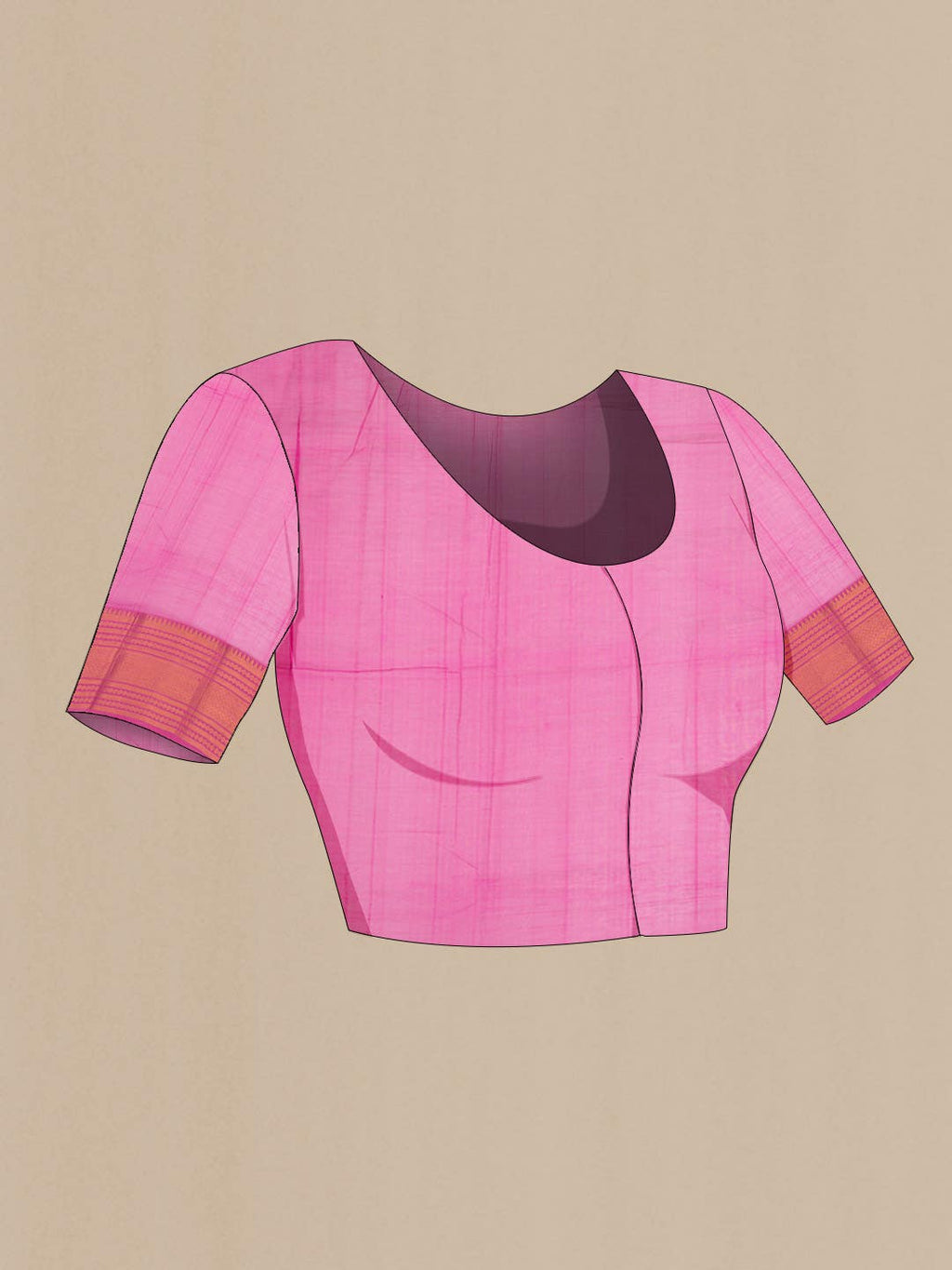 Pink Silk Cotton Saree