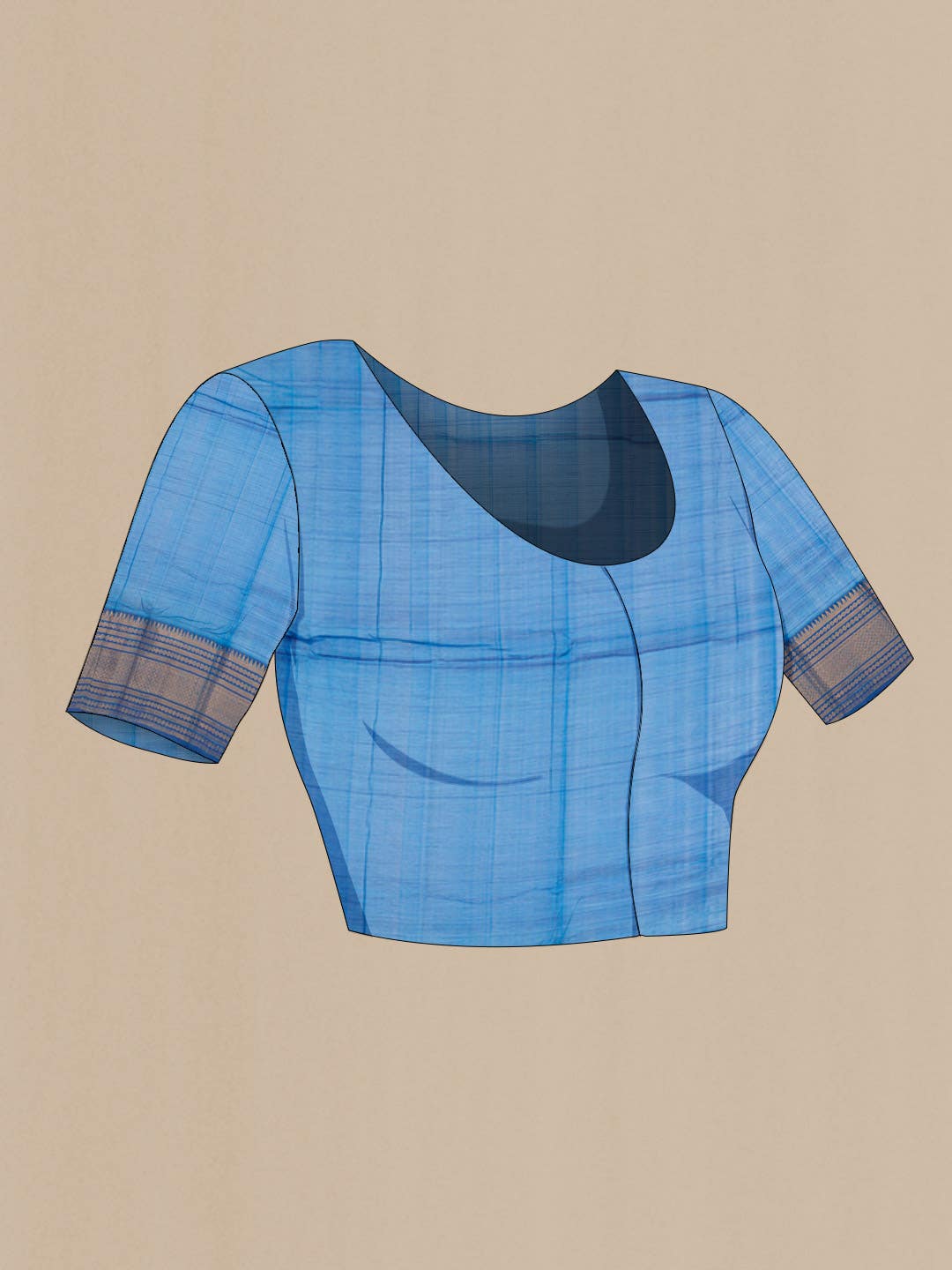 Blue Silk Cotton Saree
