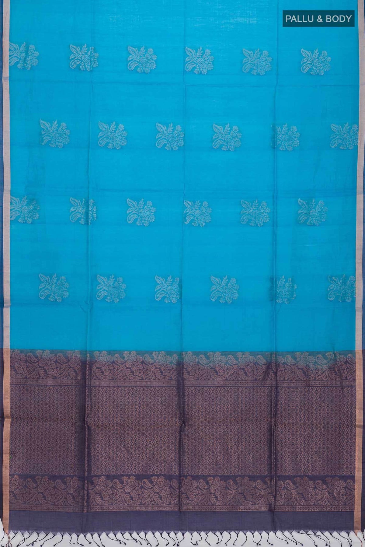 Blue Silk Cotton Saree