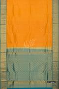 Mustard Kanchipuram Silk Saree