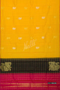 Yellow Kanchipuram Silk Saree