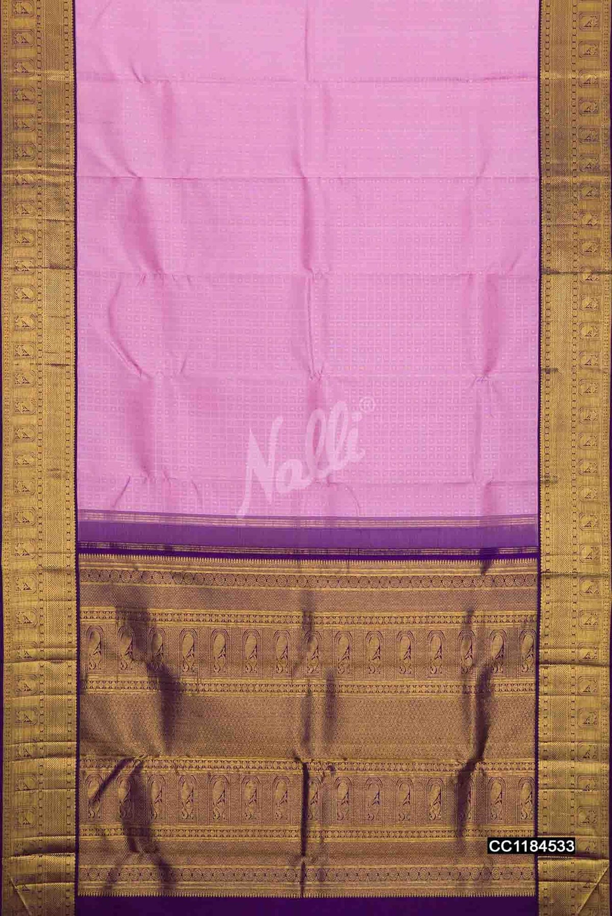 Lavender Kanchipuram Silk Saree