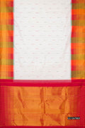 Off White Kanchipuram Silk Saree