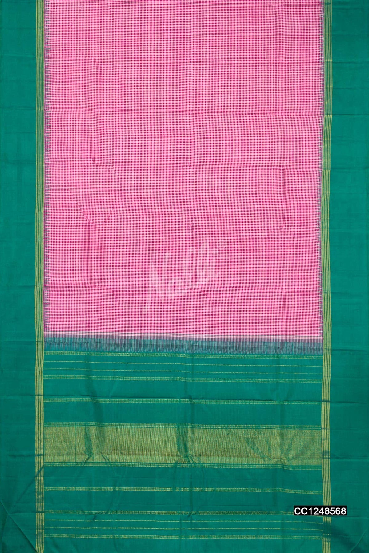 Pink Kanchipuram Silk Saree