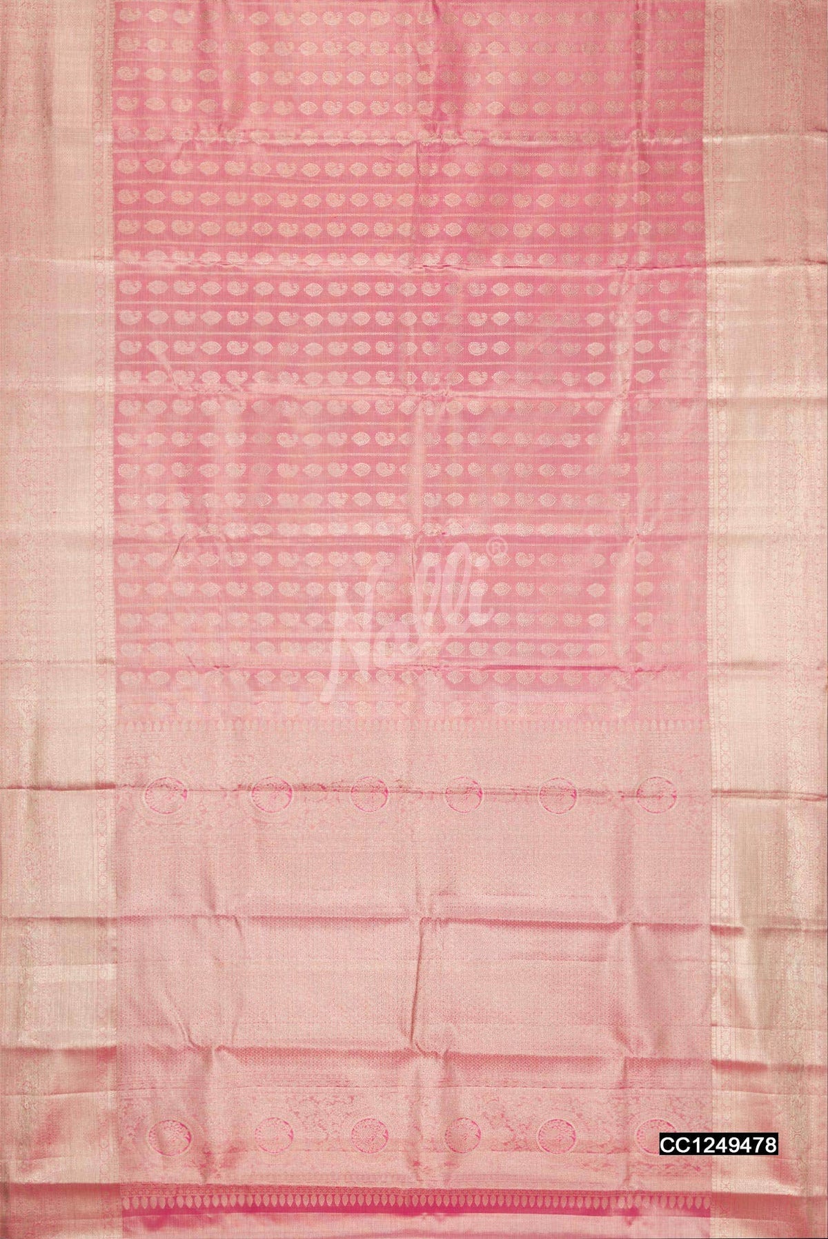 Pink Kanchipuram Tissue Silk Saree