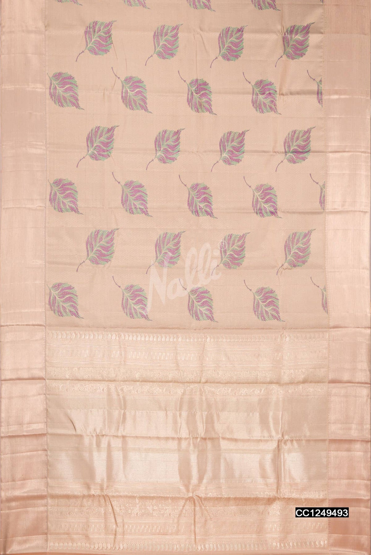 Bronze Kanchipuram Tissue Silk Saree