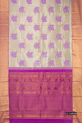 Silver Kanchipuram Tissue Silk Saree