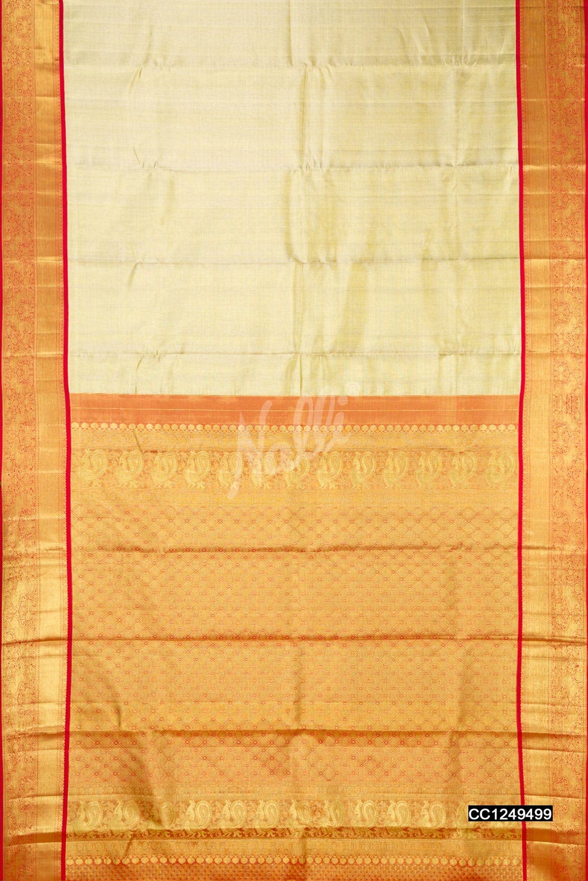 Gold Kanchipuram Tissue Silk Saree
