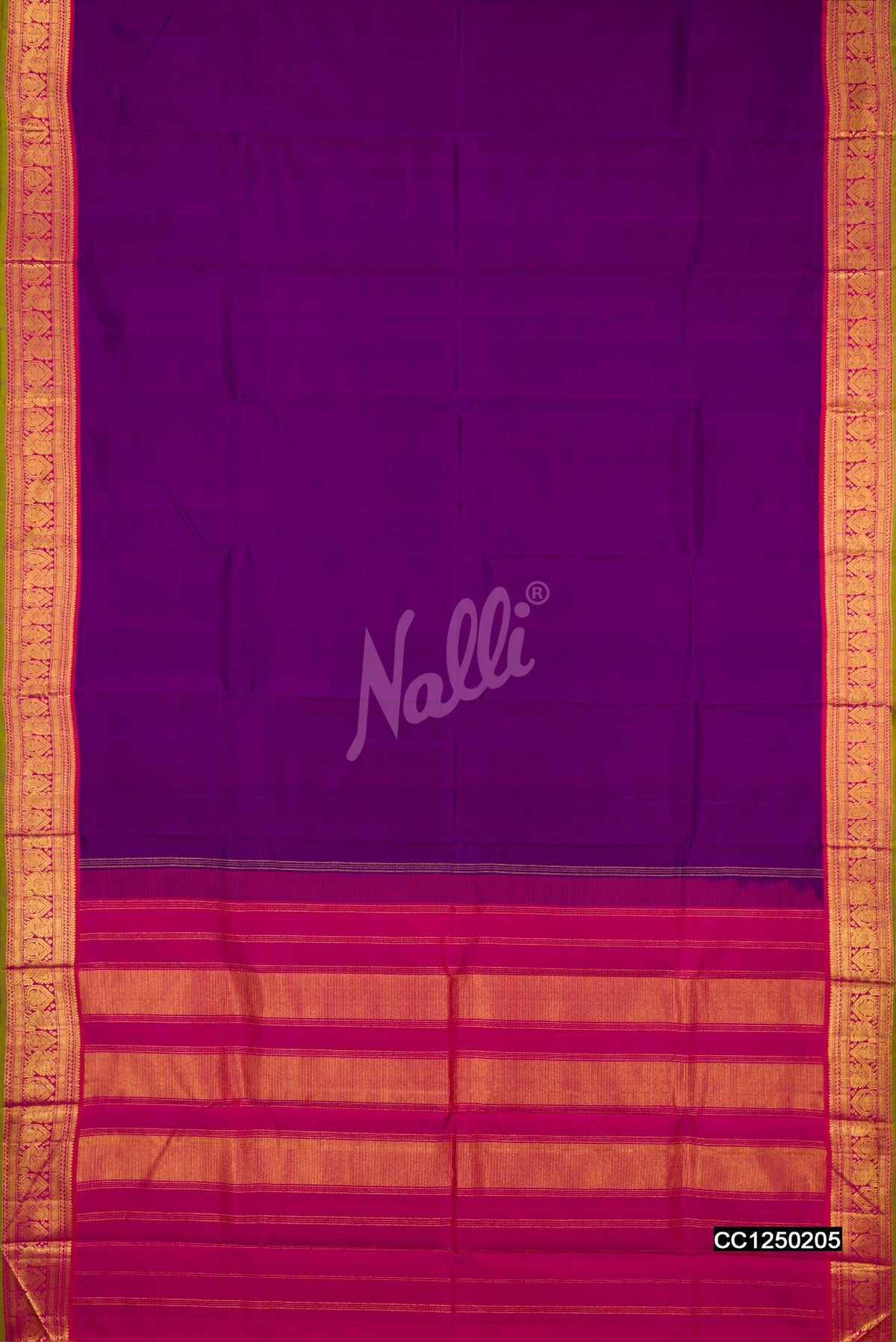 Violet Kanchipuram Silk Saree