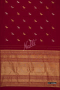 Maroon Kanchipuram Silk Saree