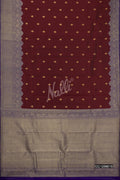 Maroon Kanchipuram Silk Saree