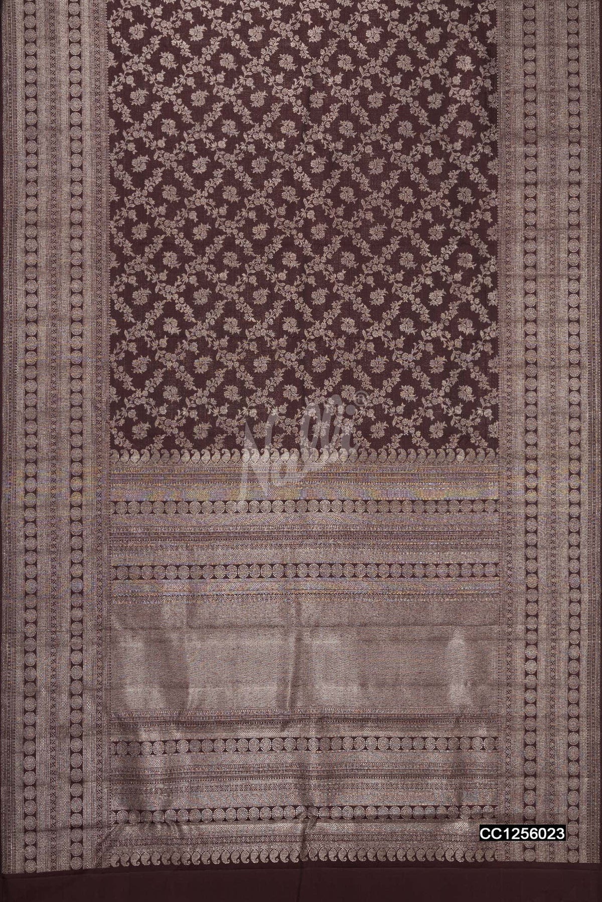 Brown Kanchipuram Silk Saree